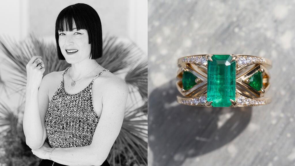Bliss Lau and her Mirage + Reflection ring