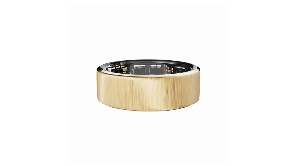 The Dune smart ring, seen here in a rendering, is made of 18-karat yellow gold. Rare smart ring Dune