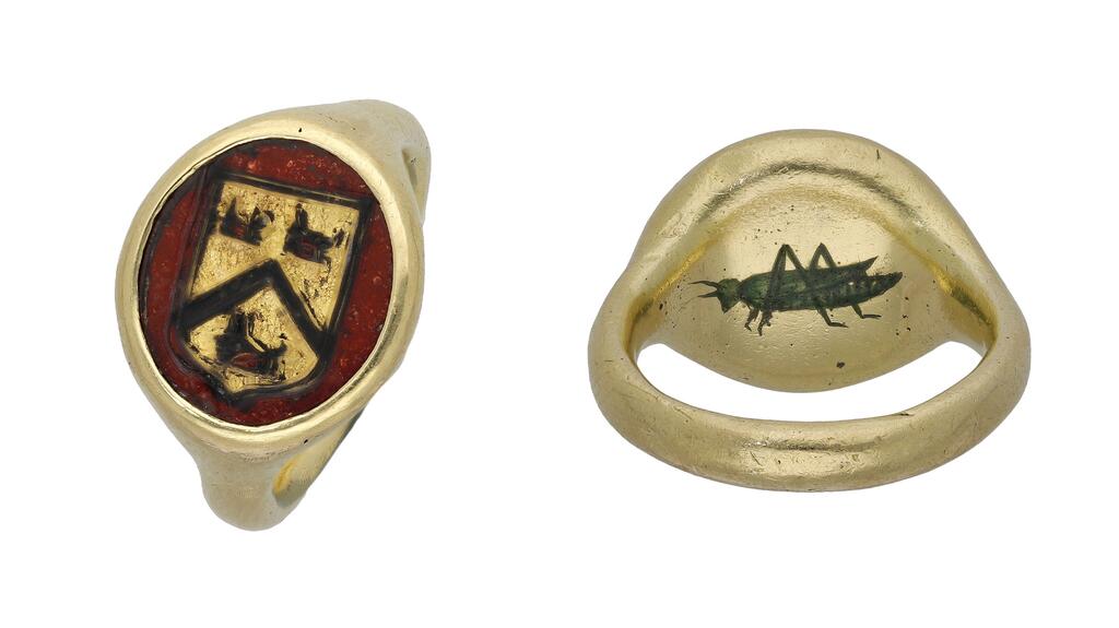 Gresham grasshopper 16th century signet ring