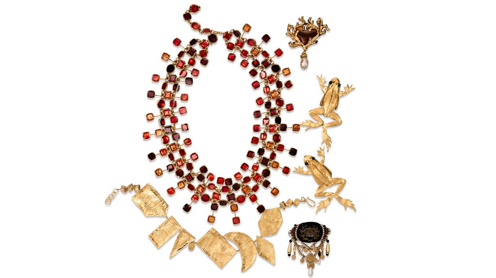 Unapologetically Iris Designer Costume Heart and Frog Brooches