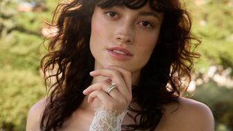 Monique Lhuillier Bliss lab-grown colored diamond campaign image