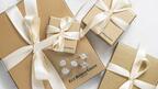 Gold jewelry boxes with Lux Bond & Green logo