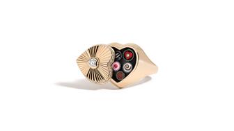 Chocolate box ring by Mined + Found