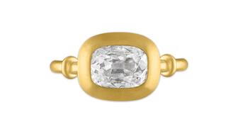 Jean Prounis cushion-cut diamond engagement ring 