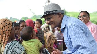 Diamonds Do Good honoree Govind Dholakia at medical camp 