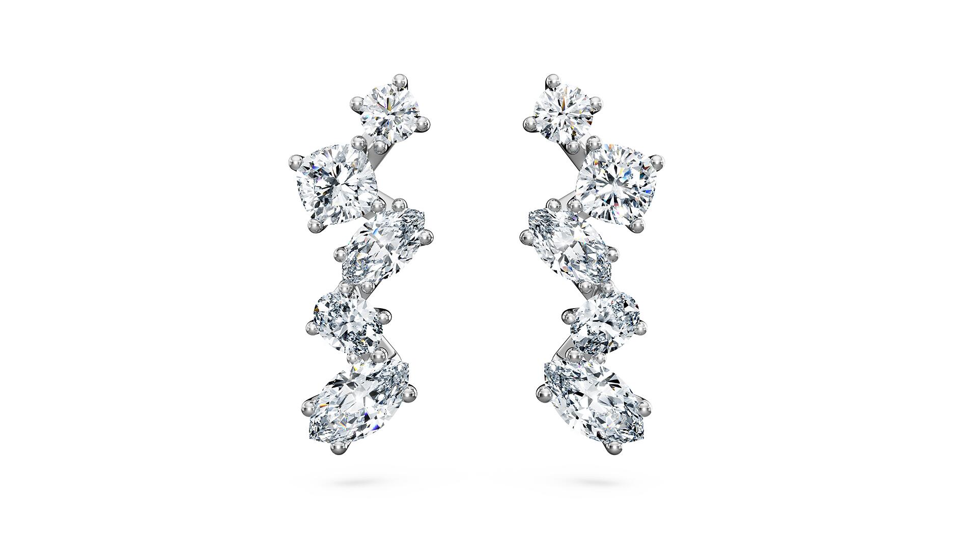 Swarovski lab-grown diamond Galaxy earrings