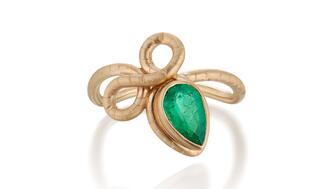 Angely Martinez emerald Promise ring