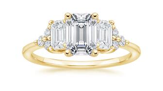 Brilliant Earth three stone Sabine diamond engagement ring
