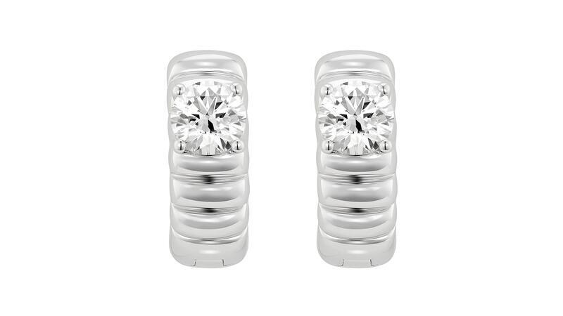 Lightbox’s Reminiscence Poet earrings in 14-karat white gold with lab-grown diamonds