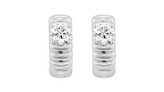 Lightbox’s Reminiscence Poet earrings in 14-karat white gold with lab-grown diamonds