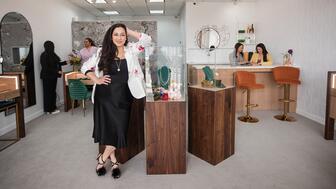 Jeweler Constance Polamalu at Bloomstone, a store that specializes in lab-grown diamonds
