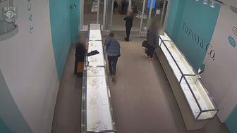 Surveillance footage Tiffany & Co. Seattle robbery