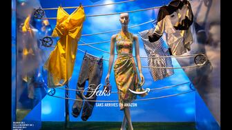 Saks on Amazon flagship window